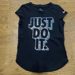 Nike ブラック キラキラ ノースリーブ Tシャツ 116-122cm