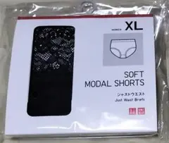 ソフトモダールショーツ ブラック ＸＬジャストウエスト