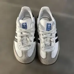 adidas Samba キッズシューズ ホワイト/ブラック16cm