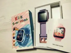 【セール】キッズスマートウォッチ パープル
