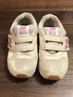 New Balance 313 キッズシューズ ベージュ/ピンク