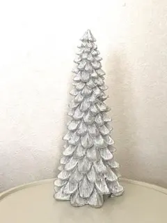 美品◎treeオブジェ　ホワイト✖️グレー　ライト　インテリア