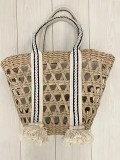 CIAOPANIC TYPY バンブーハンドルサークルカゴBAG CIAOPANIC TYPY（チャオパニックティピー）の「バンブーハンドル