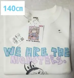 UNIQLO POPMART×UT ラブブ 白 スウェットシャツ 140 限定