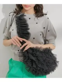 新品タグ付♡VIS♡ビス♡チュールフリルショルダーバッグ♡ふわふわ♡可愛い