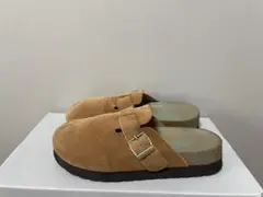 クロッグサンダル スエード 23.5 ふかふか