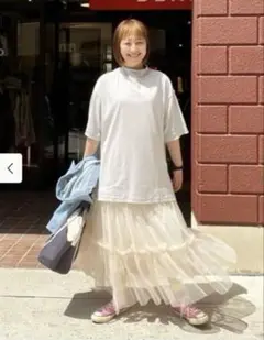 beams ビッグモックネックTシャツ 白（未開封）