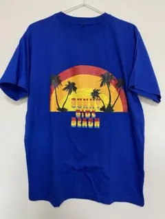 SUNNY SIDE BEACH Tシャツ (ブルー) L