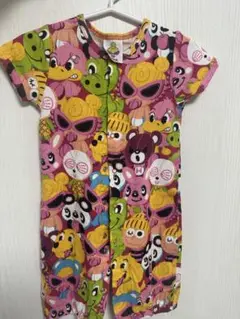 超美品　ヒスミニ　半袖ロンパース　半袖カバーオール