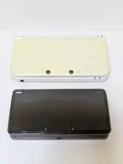 【動作確認済・2台セット】ニンテンドー3DS LLホワイト・3DSコスモブラック