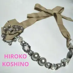 Sale!!HIROKO KOSHINO ビジューリボンネックレス