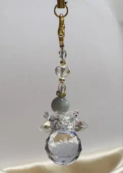エンジェルストラップ(アクアマリン)