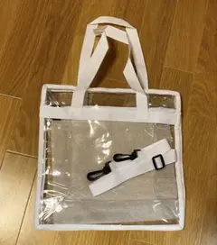 新品込 クリアバッグ 大容量 ジッパー開閉 ショルダーバッグ 防水 ビニール