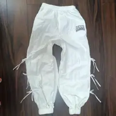 美品　流行　JENNI サイドスリットナイロンパンツ