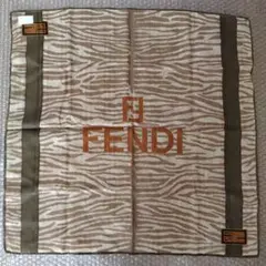 FENDI シルク混スカーフ ハンカチ