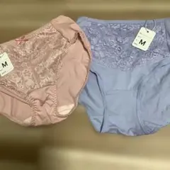 レースショーツ Mサイズ 2枚セット ピンク 青