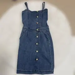 最安値エミリアウィズ　デニムキャミワンピース M