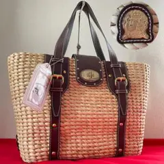 ✨美品✨ A.D.M.J カゴバッグ ターンロック レザー トートバッグ 大容量
