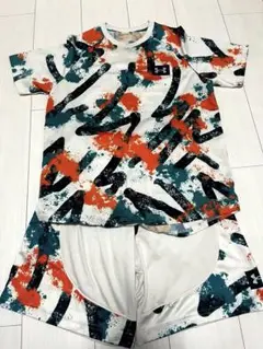 【美品】Under Armour アンダーアーマー　派手柄　セットアップSM