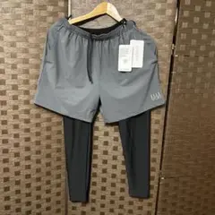 最終　ELLE SPORT ショートパンツとレギンスセット L グレー黒 新品