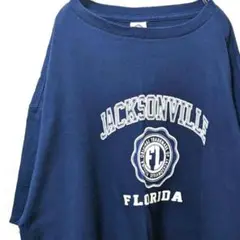 デルタプロウェイト フロリダジャクソンビル Tシャツ ネイビー紺色2XL古着