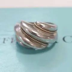 TIFFANY ティファニー ヴィンテージ リング SV925/14K 11号