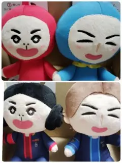 ぐるぐるナインティナイン　ぬいぐるみ　マスコット　4種コンプリート