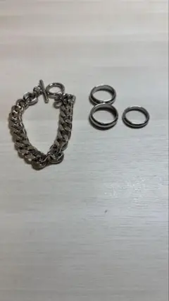 メンズブレスレット　リング