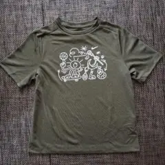Nike イラストプリント スポーツTシャツ オリーブ
