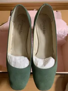 【Repetto】ブロックヒールパンプス