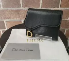☆極美品☆ ChristianDior サドル レザー 折り財布 ディオール