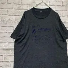 USA製90sヴィンテージTシャツ！シングルステッチ　グレー半袖古着　XL 19