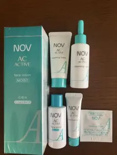 NOV　ノブ　化粧水　ＡＣアクティブ　クレンジング　洗顔　乳液　クリーム　セット