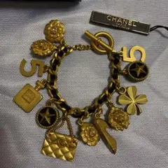 お値下げ‼️CHANEL・シャネル・ブレスレット・モチーフ・チャーム・ヴィンテージ
