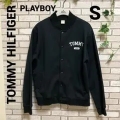 【コラボ】TOMMYHILFIGER PLAYBOY スタジャン ビッグロゴ S