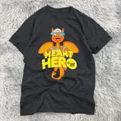 KHC HEART HERO イベントTシャツ/ブラック/キャラクター