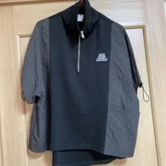 179/WG 異素材切り替えハーフジッププルオーバー