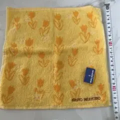 BRUNO VALENTINO イエロー タオルハンカチ