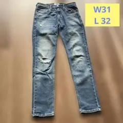 Levi's DENIZEN スキニー 288 W31 L32 ダメージ
