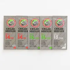 ミシン針 家庭用 【HA×1】14番 16番 18番 5パック オルガン 職業用