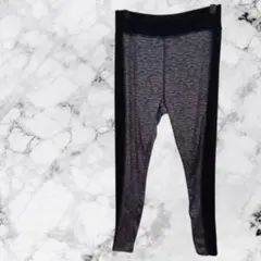 美品✨​スポーツレギンス スパッツ　グレー × 黒　バイカラー ジム　ヨガウェア