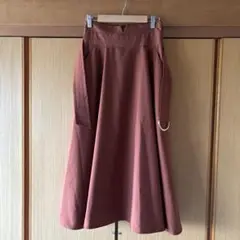 【美品】ROSE BUD ローズバッド フレアロングスカート M