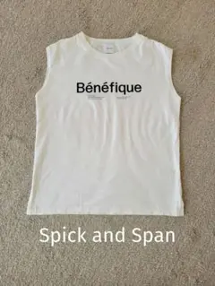 Spick and Span Bénéfique ノースリーブトップス ホワイト