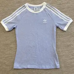 adidas パープルTシャツ