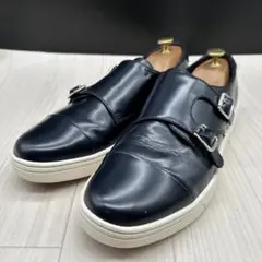 【REGAL 】リーガル スニーカー ダブルモンク レザー ネイビー 25.5