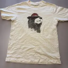 mont-bell クマ イラスト Tシャツ クリーム色