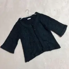 アーヴェヴェスタンダード ＊ カーディガン ブラック 【38】 7分袖