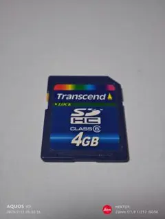 Transcend SDHCカード 4GB CLASS 6
