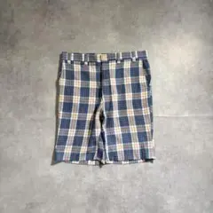 古着 80s J.C.PENNEY チェック パンツ ハーフ 短パン ショーツ