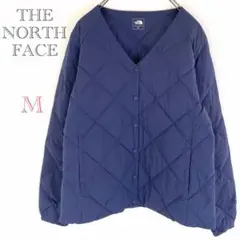 ♡美品♡ザ ノースフェイス【M】ノーカラーダウン混ジャケット ポケット